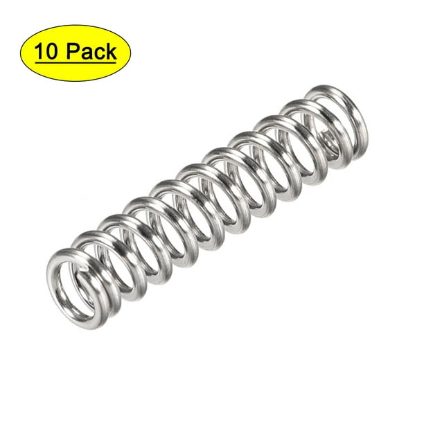 10pcs 304 Stainless Steel Spring Compression Pressure Compressed Small Spring